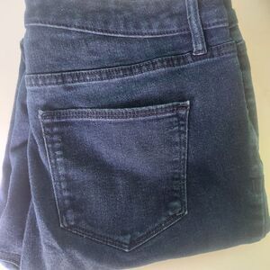 Ellen Tracy Women SZ 8 Blue‎ Dark Wash Refined Mid Rise Skinny Denim Jeans